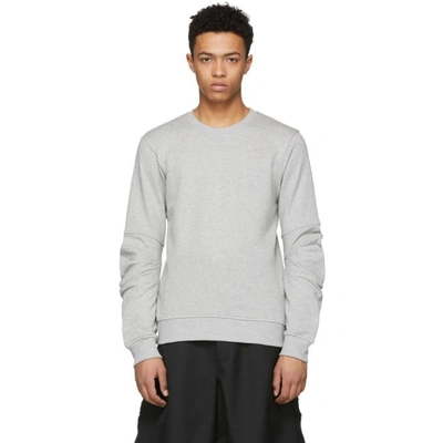 Comme Des Garçons Shirt Comme Des Garcons Shirt Grey Panelled Sleeve Sweatshirt In 1.topgrey