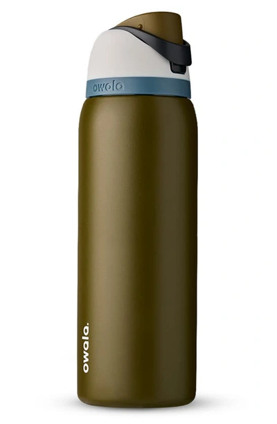 Owala Freesip Stainless Steel Water Bottle In Forresty