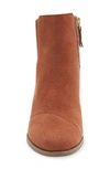Toms Suede Bootie In Tan Leather Suede
