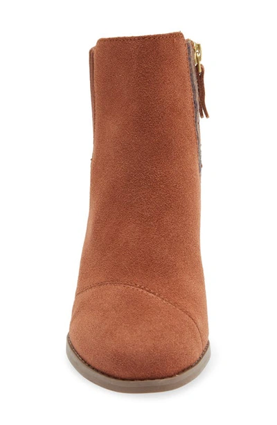 Toms Suede Bootie In Tan