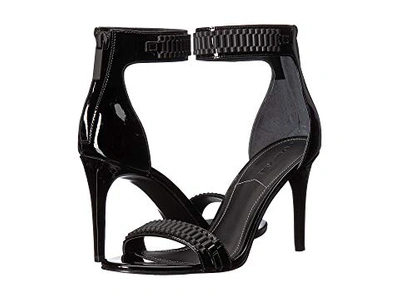 Kendall + Kylie Mia Leather Ankle Strap Sandals In Black
