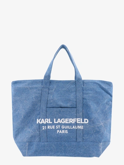 Karl Lagerfeld Shopping Bag In Blue