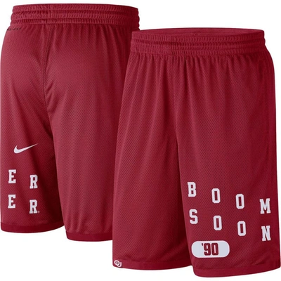Nike Oklahoma  Men's Dri-fit College Shorts In Crimson