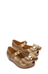 Melissa Kids' Girl's Pre-walker Bow Pvc Mary Jane Flats, Baby/toddlers In Beige
