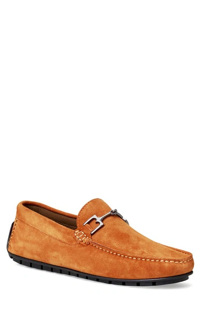 Bruno Magli Men's Xander Suede Driving Moccasin Loafers In Orange Suede