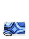 Beatriz Rainbow Large Convertible Clutch In Blue Multi