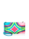 Beatriz Rainbow Large Convertible Clutch In Pink Multi