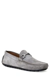 Bruno Magli Men's Xander Suede Driving Moccasin Loafers In Light Gray Suede