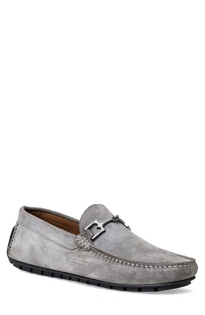 Bruno Magli Men's Xander Suede Driving Moccasin Loafers In Light Gray Suede