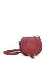 Chloé Small Marcie Leather Crossbody Bag In Dahlia Red