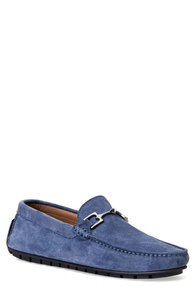 Bruno Magli Men's Xander Suede Driving Moccasin Loafers In Light Blue Suede