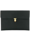 Alexander Mcqueen Black Skull Envelope Clutch