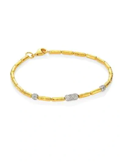 Gurhan 24k Gold Beaded Bracelet In Yellow Gold