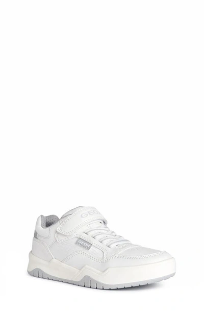 Geox Boy's Faux-leather Skater Sneakers, Toddler/kids In White
