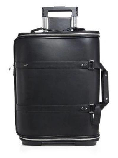 Vocier F38 Leather Carry-on In Black