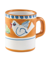 Vietri Uccello Mug In Orange