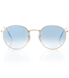 Ray Ban Ray-ban Unisex Gradient Round Sunglasses, 53mm In Gold/blue Gradient