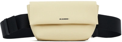 Jil Sander Logo Belt Bag In Beige