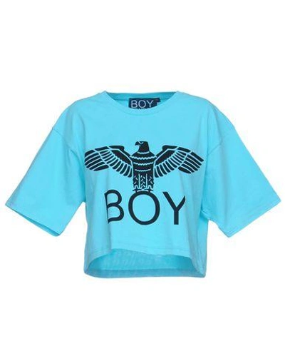 Boy London T-shirts In Turquoise