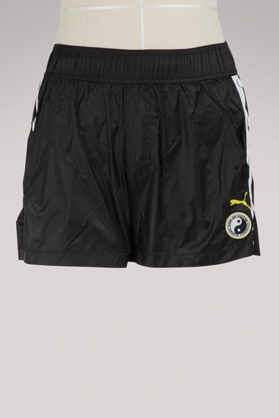 Fenty X Puma Tracksuit Mini-shorts In Black