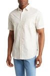 Union Lennox Short Sleeve Button-up Shirt In Sand