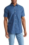 Union Lennox Short Sleeve Button-up Shirt In Alkaline