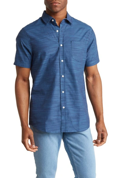 Union Lennox Short Sleeve Button-up Shirt In Alkaline
