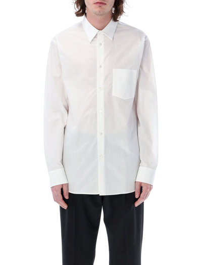 Lanvin Patch Pocket Shirt In White