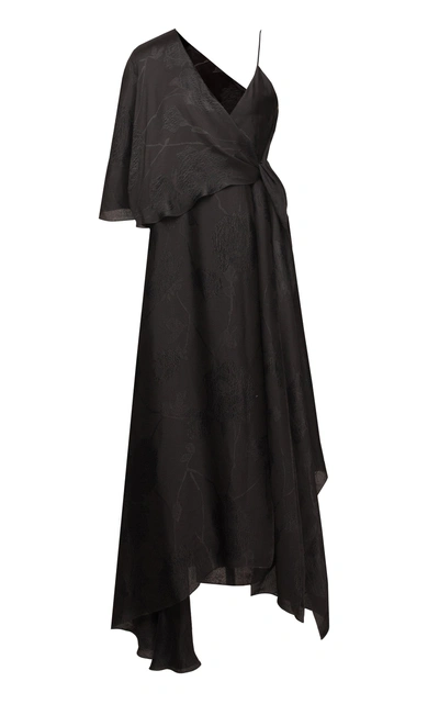 Lake Studio Wrap Maxi Dress In Black