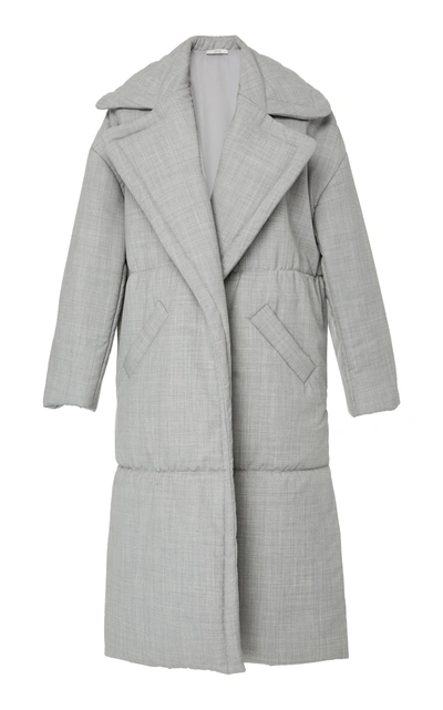 Yeon M'o Exclusive Ianthi Oversized Wool Puffer Coat In Grey
