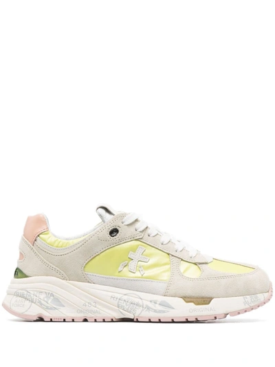 Premiata Mased Sneaker In Beige