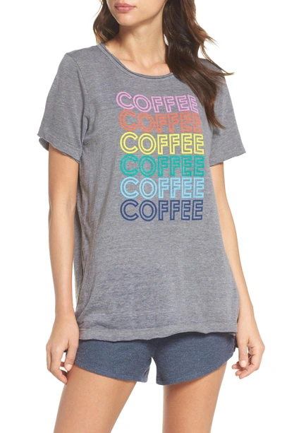 Chaser Coffee Tee In Streaky Grey