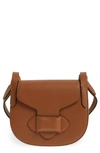 Michael Kors 'small Daria' Leather Crossbody Bag - Brown In Luggage