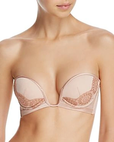 La Perla Moonstone Strapless Push-up Bra In Nude/copper