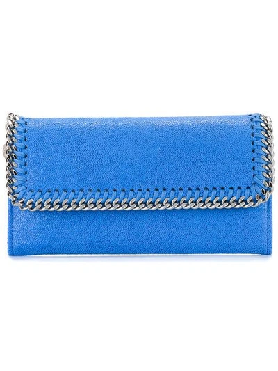 Stella Mccartney 'falabella Flap' Wallet - Blue In Blue