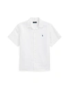 Polo Ralph Lauren Striped Linen Shirt In White