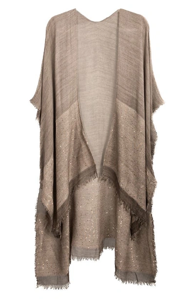 Saachi Raven Lenox Topper In Taupe