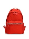 Stella Mccartney Medium Nylon Falabella Backpack In Rosso