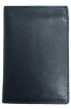 Boconi Leather Bi-fold Wallet In Navy