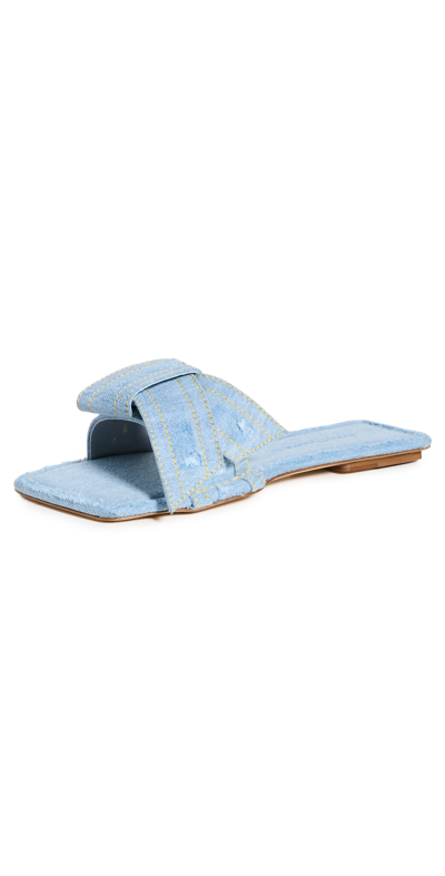 Acne Studios Musubi Denim Sandal In Light Blue | ModeSens
