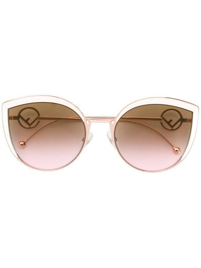 Fendi Eyewear F Is  Sunglasses - Metallic