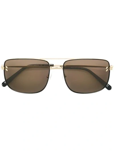 Stella Mccartney Aviator Sunglasses In Metallic