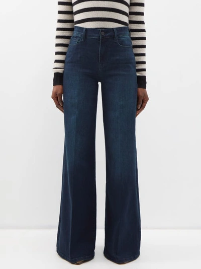 FRAME Le Slim Palazzo mid-rise wide-leg jeans