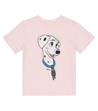 Givenchy Kids' Girls Pink Disney Dalmatian T-shirt In 44z-marshmallow