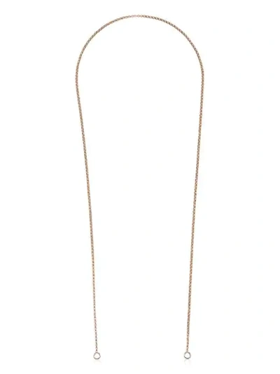 Marla Aaron 18k Yellow Gold Rolo Chain 30 Inch Necklace In Metallic