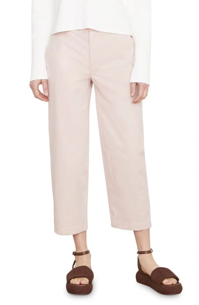Vince Low Rise Cropped Pants In Rose Pearl