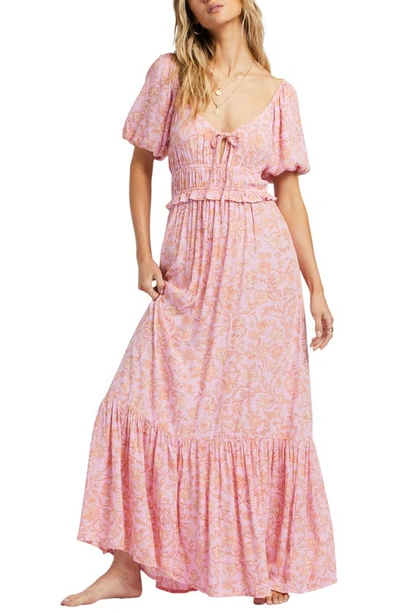 Billabong Sweet On You Maxi Dress In Pink