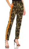 Lovers & Friends Lovers + Friends Tailored Track Trouser In Army. In Camo