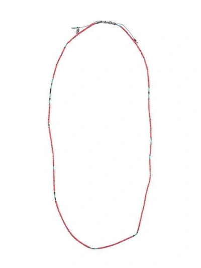 M Cohen Beaded Necklace In Red