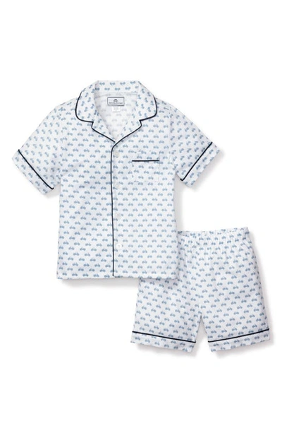 Petite Plume Kids' Little Boy's & Boy's Bicyclette Pajama Shirt & Shorts Set In Blue
